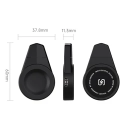 Magnetic Wireless USB - C Smart Watch Charging Dock Station (Black)