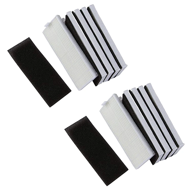 

New 10Pcs Sponge + 10Pcs Hepa Filter For Replacement Chuwi Ilife A4 Robot Vacuum Cleaner