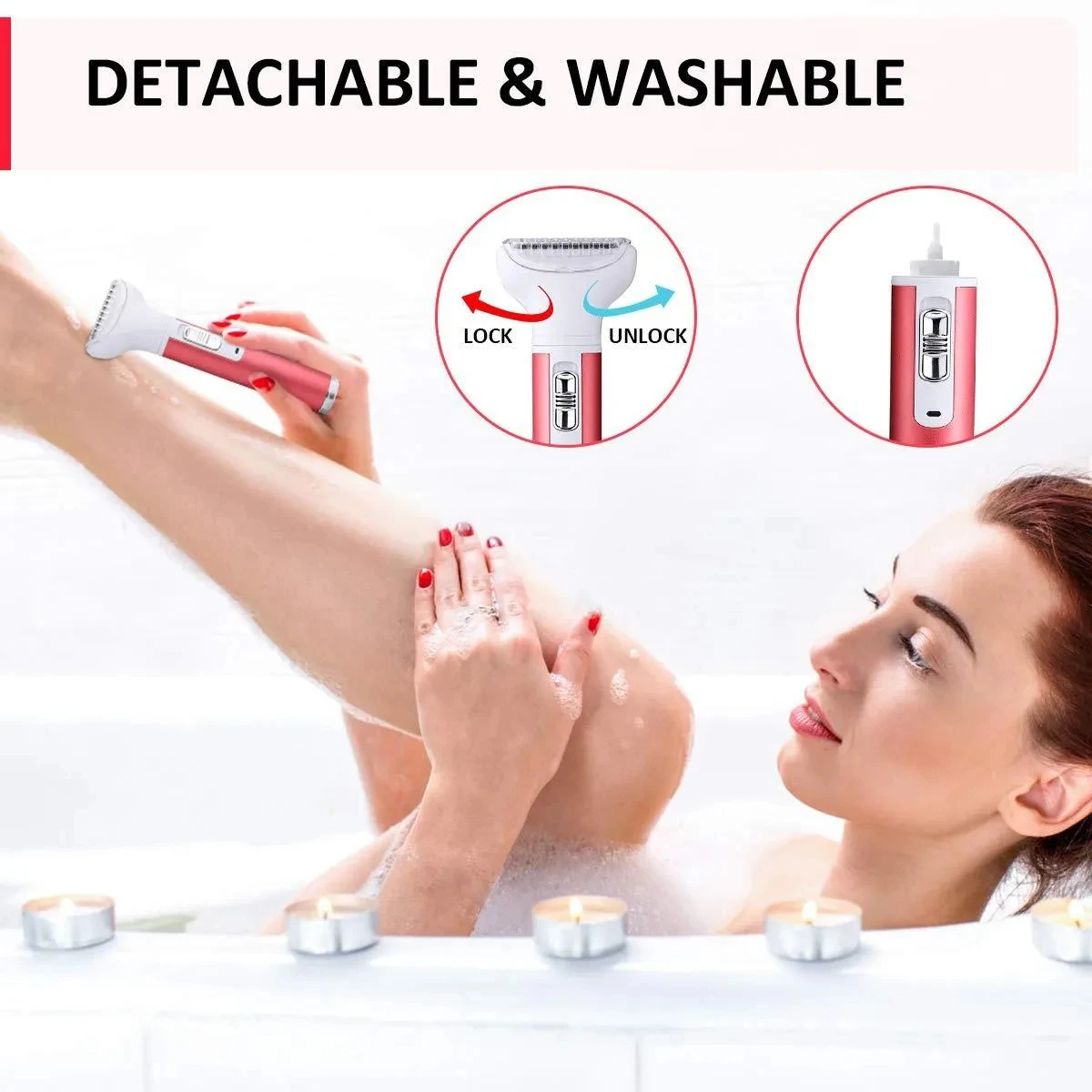 Xiaomi Electric Female Shaver Intimate Care Women's All-in-One Armpit Hair Private Pubic Hair Clean Trim and Fast Shaving New 3