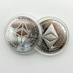 Gold Plated Bitcoin Commemorative Art Collectible (ETH - Classic - S)