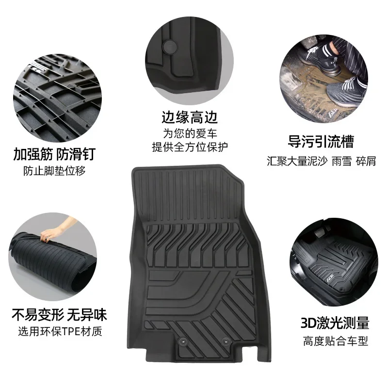 

Injection Molding Environment-friendly TPE Health Mat Fully Surrounds The Car Interior Mat.