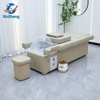 XinSheng Lit de lavage et de fumigation des cheveux, Station SPA pour salon, Table de massage, Lits de massage, Mobilier commercial pour salon de coiffure 3