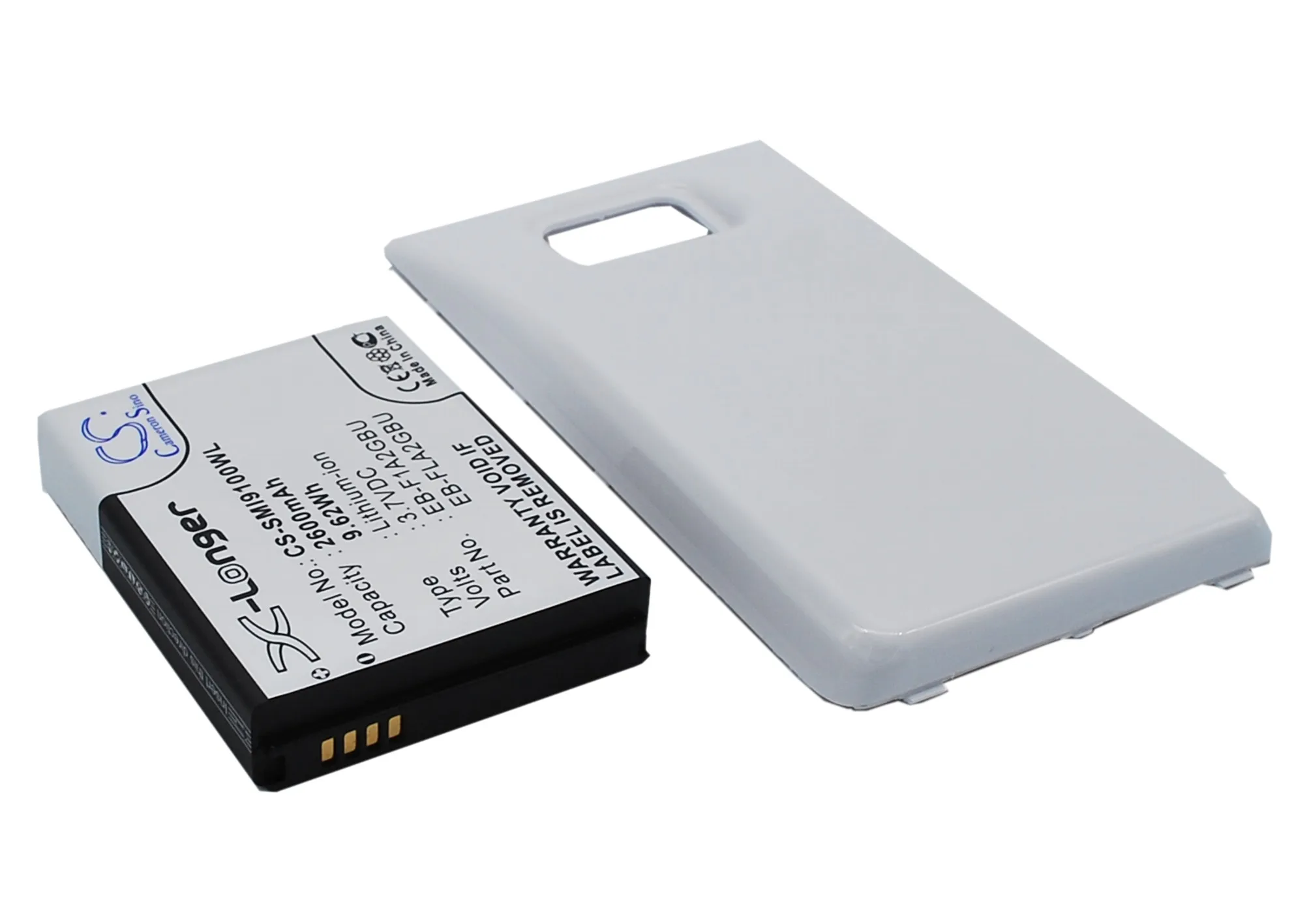 Batteria 2600Mah Eb-F1A2Gbu Eb-L102Gbk Eb-Fla2Gbu Per Samsung Galaxy S Ii Gt-I9100 Galaxy S2
