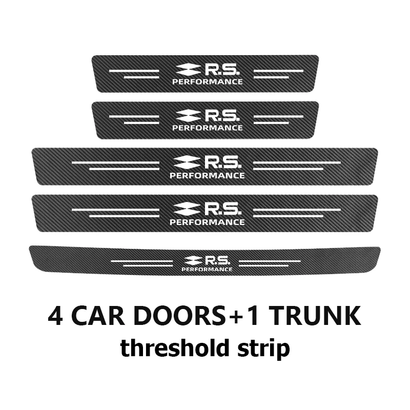 Carbon Fiber Car Door Sill Anti-Scratch Protection Strip