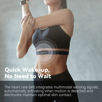 CYCPLUS H2 Heart Rate Monitor Chest Strap BLE ANT+ Heart Rate Monitor Chest Sensor with 500h Battery, IPX7 Waterproof 5