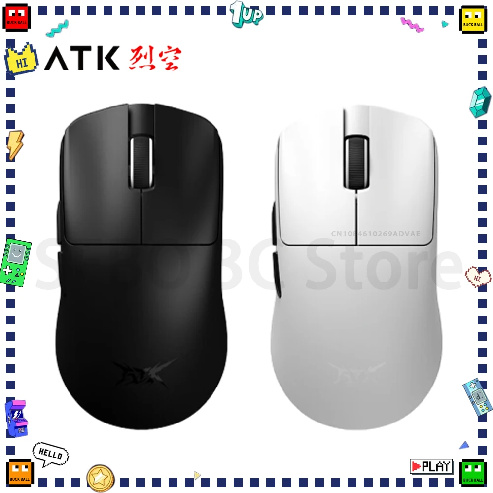 

New ATK Blazing Sky F1 Gaming Mouse Three Mode 3950 Sensor FPS Lightweight Wireless Mouse 8K Low Latency E-sports Mice Pc Gamer