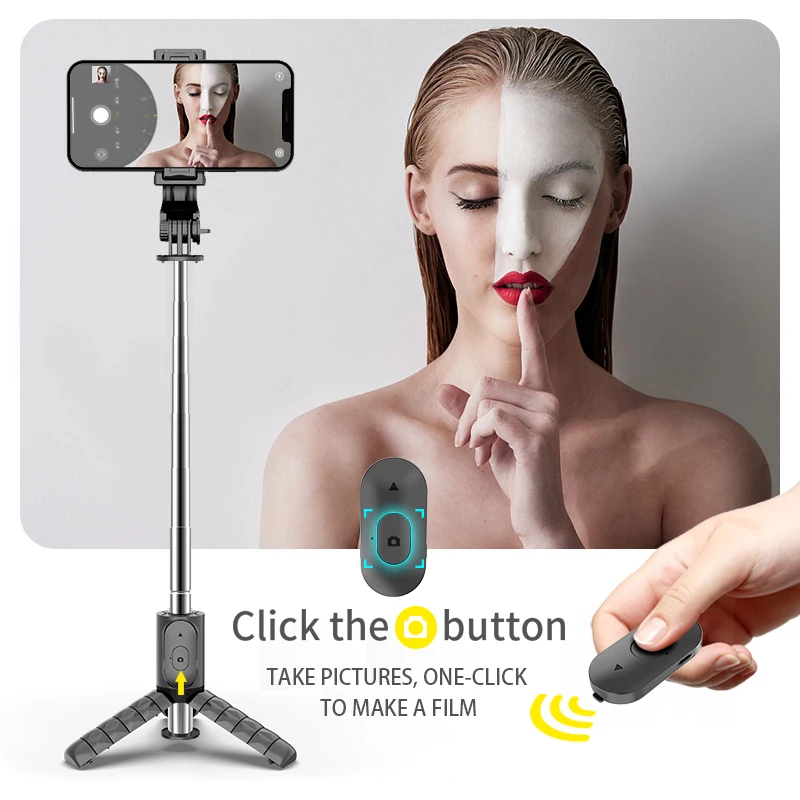 Selfie Stick Foldable Tripod Monopod with Bluetooth Remote Shutter For iPhone IOS Xiaomi Android Phone sports camera selfie stick,selfie stick tripod,cell phone selfie stick,smartphone selfie stick,selfie stick,phone selfie tripod