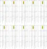 Tomato Cages, 11.8" x 11.8" x 46.1", 10 Packs Square Plant Support Cages, Silver PVC-Coated Steel Tomato Towers 1