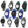 Boys Girls Fashion Camouflage Silicone Strap Quartz Watches Children Kids Students Digital Cool Waterproof Clocks 1