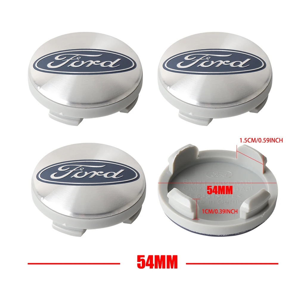 54mm Car Wheel Center Covers Hub Cap Badge Replacement Accessorie For Ford Ranger Kuga MAX Transit Mondeo Fiesta Explorer Escape