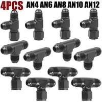 ข้อต่อท่ออลูมิเนียมอเนกประสงค์ 4X AN4 AN6 AN8 AN10 AN12 แบบตัวต่อสามทาง ตัวผู้-ตัวผู้ ตัวเมีย-ตัวเมีย พร้อมเกลียวด้านข้าง 1