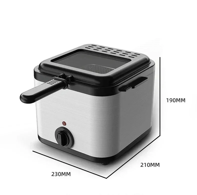 110V 220V 1000W 2.5L Home Multi Functional Electric Fryer Oil Fryer French Fries Chicken Wings Snack Machine 3