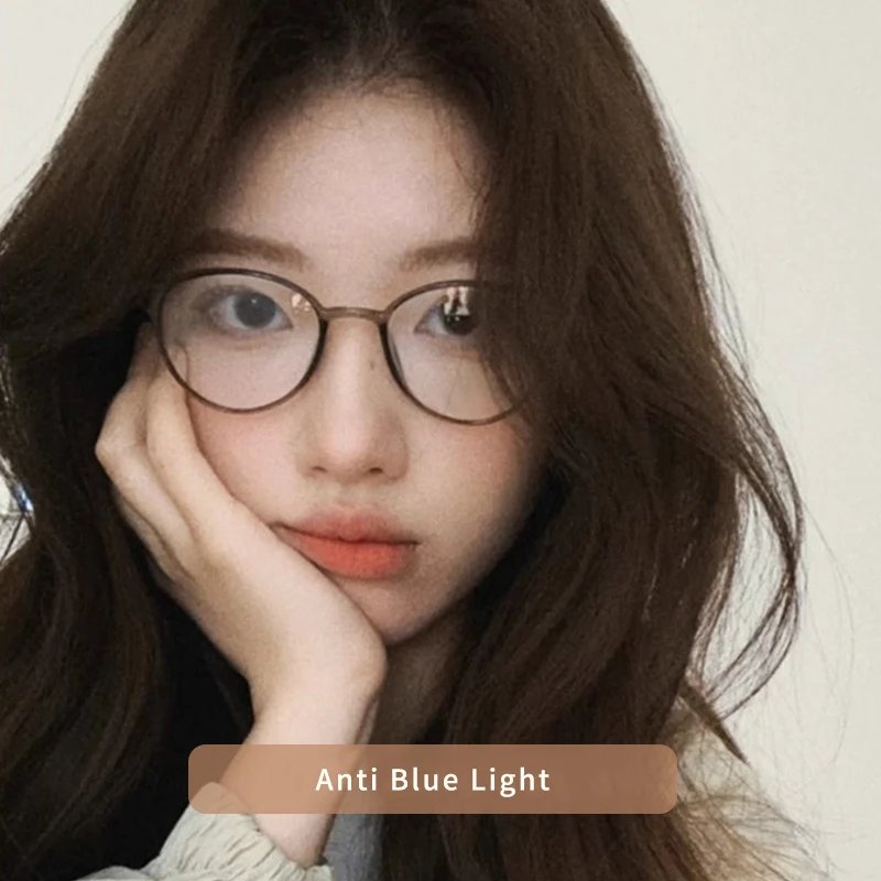 MOMOJA Brand Design Retro Round Optical Prescription Ultra Light Comfortable Glasses Frames For Men And Women 7122 eyeglasses frames eyewear frames