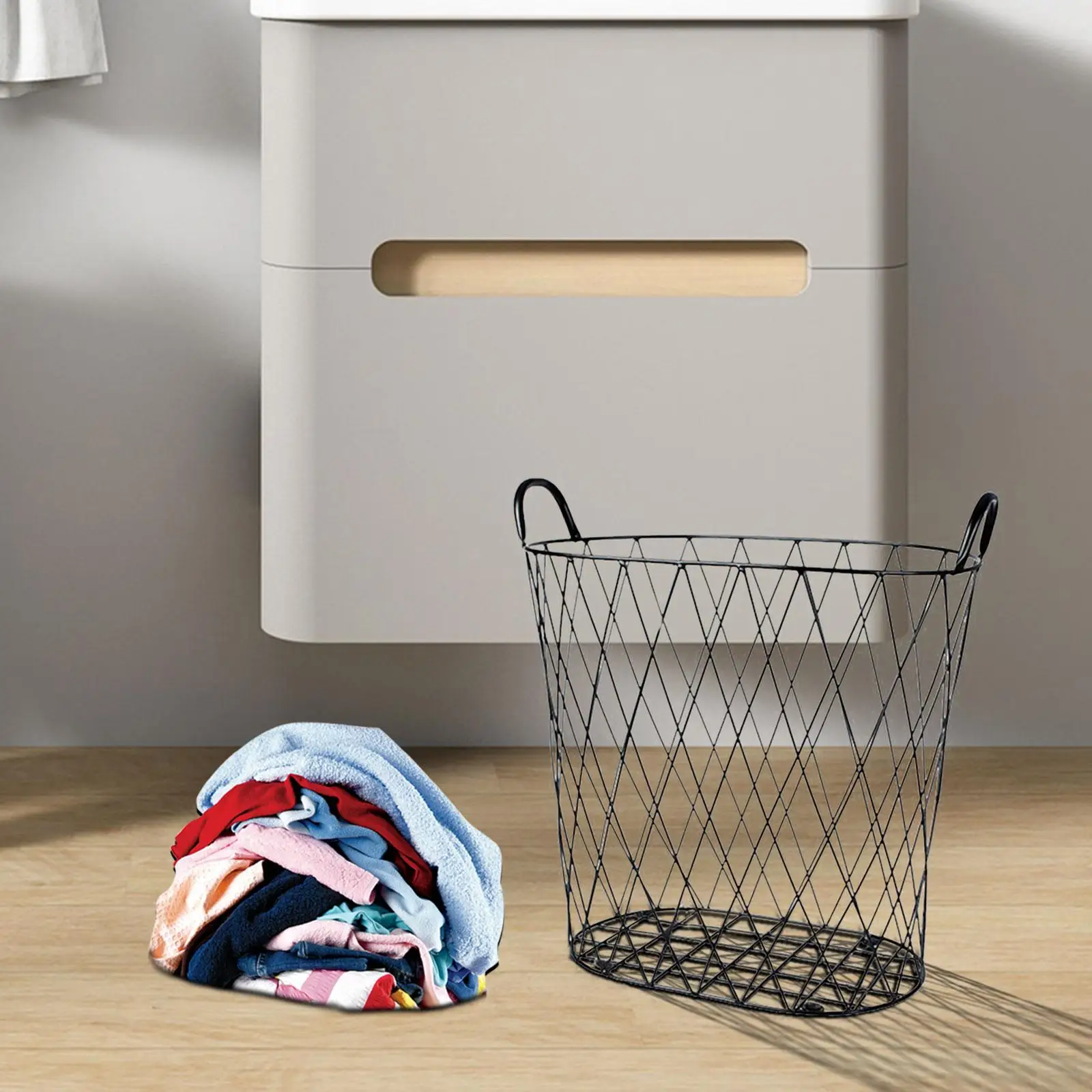 Iron Laundry Basket Sundries Organization Large Capacity Toy