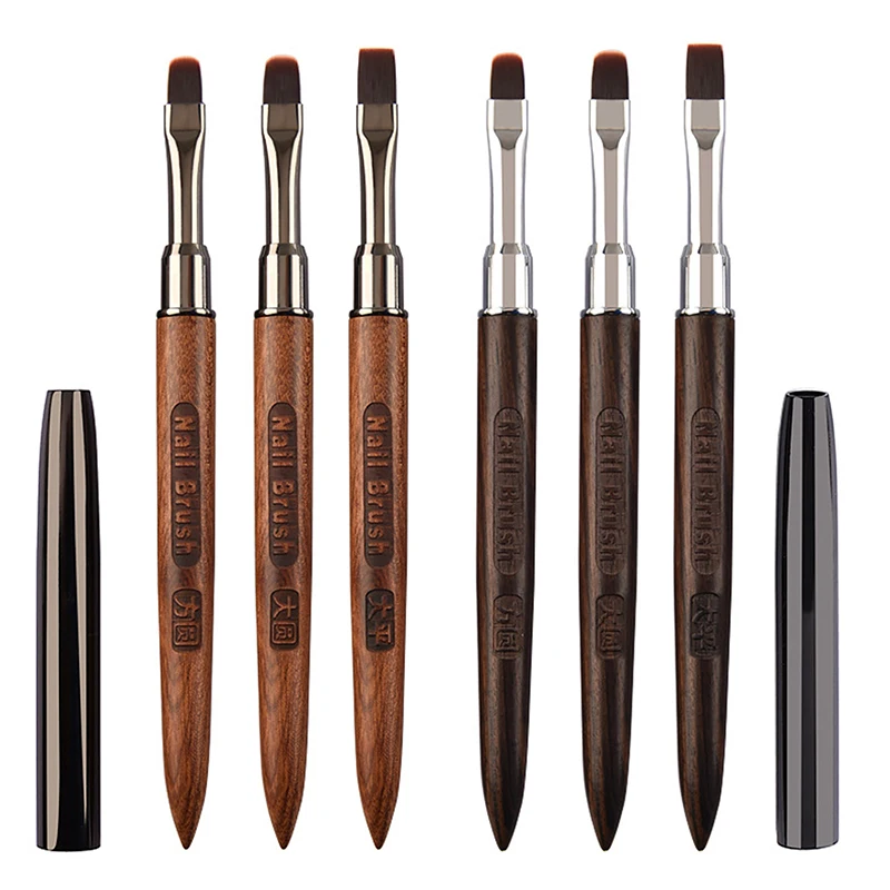 1 Pcs Wooden Handle Nail Liner Brush