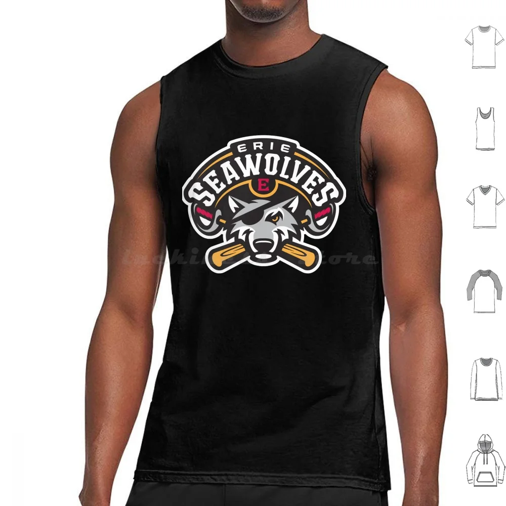 

Erie Seawolves Classic Tank Tops Vest Sleeveless Erie Seawolves Classic