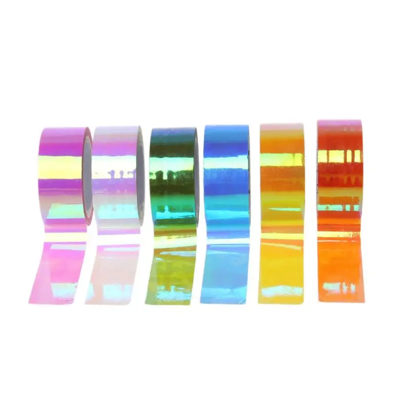 Gymnastics Decoration RG Prismatic Glitter Tape Hoops Stick Rhythmic Gymnastics Decoration DIY Scrapbooking