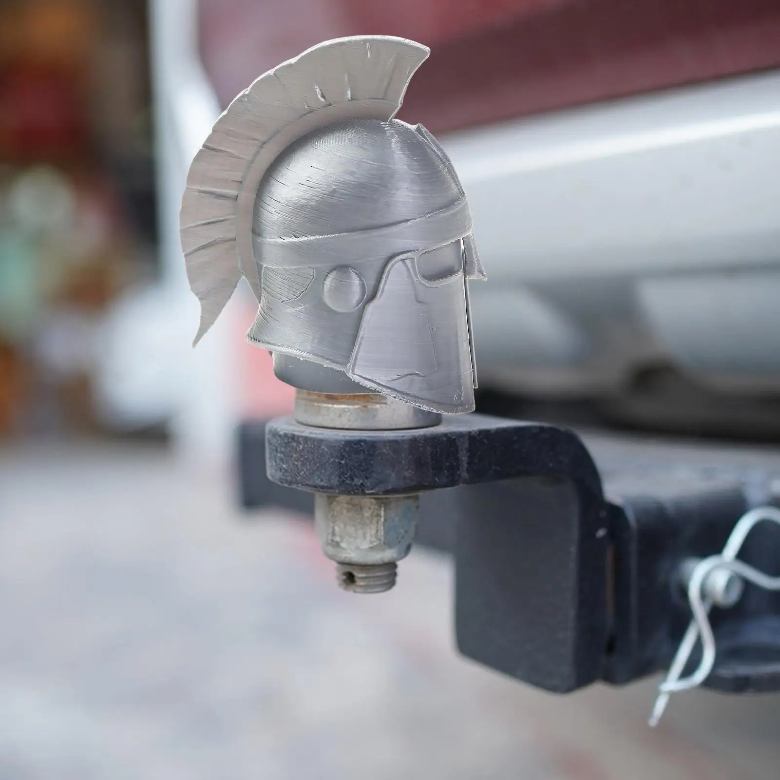 Truck Hitch Covers 3D Printing Funny Cartoon Gladiator Shaped Exterior Tow Receiver Tube Plug Cap For Auto ATV Boat RV 3