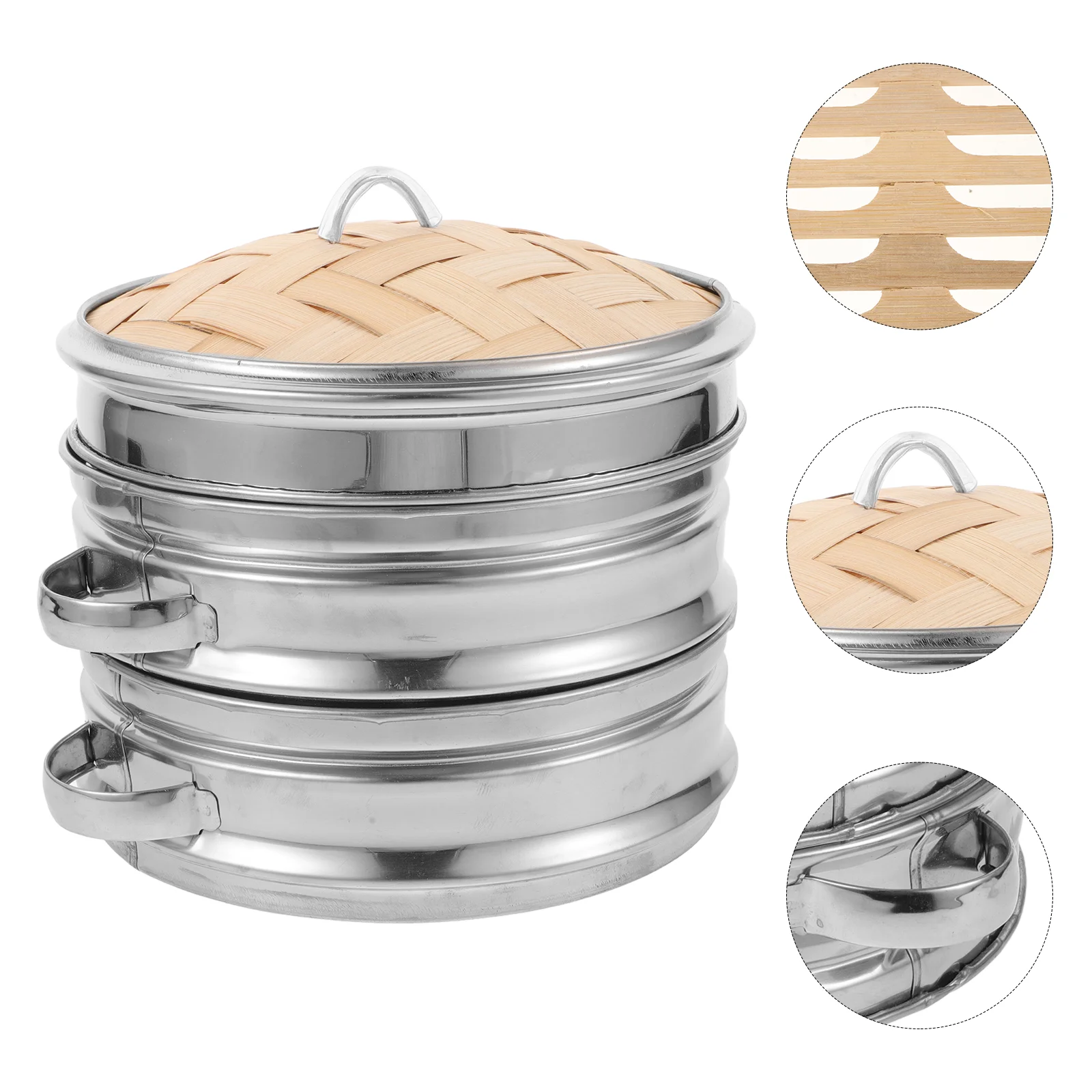 Commercial Steamer Cuckoo Rice Cooker Stainless Steel Dumpling Maker Basket for Pot