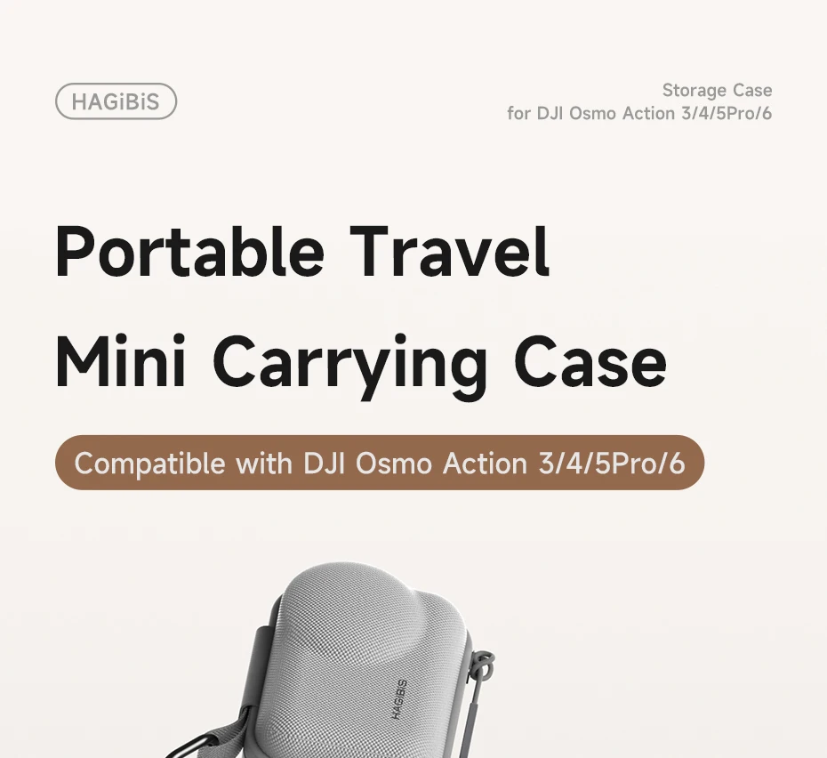 Hagibis Carrying Case for DJI Osmo Action 3/4/5Pro/6