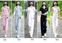 Ensemble deux pièces décontracté pour femme, pantalon à jambes larges, à la mode et sur Internet, célébrité sportive, été, nouveau 6