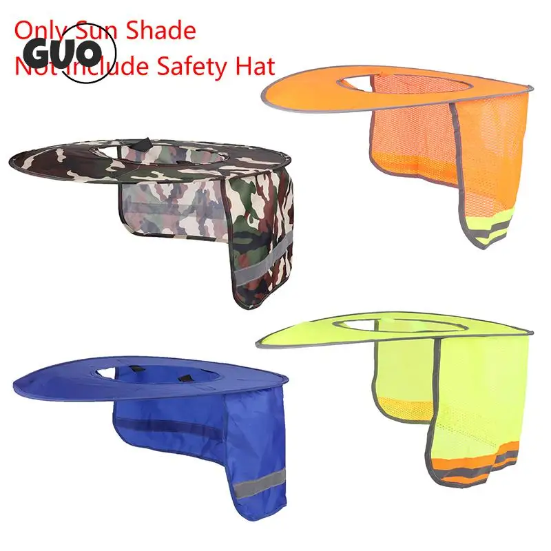 Reflective Sun Shade For Construction Safety Hard Hat (Hard Hat Not Included) Neck Shield For Helmets Reflective Stripe 2