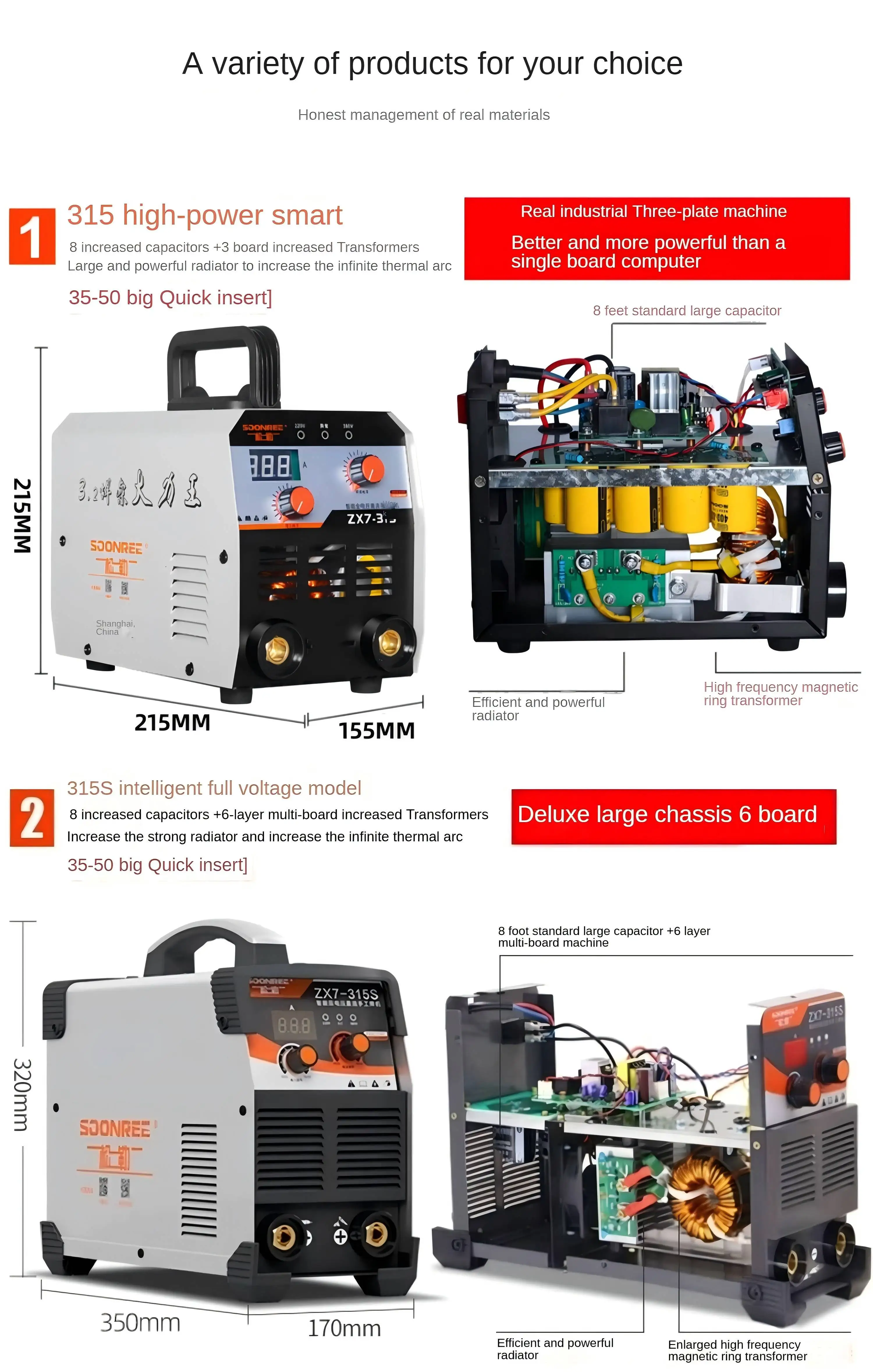 Industrial ZX7-400 Dual Voltage DC Inverter Welding Machine