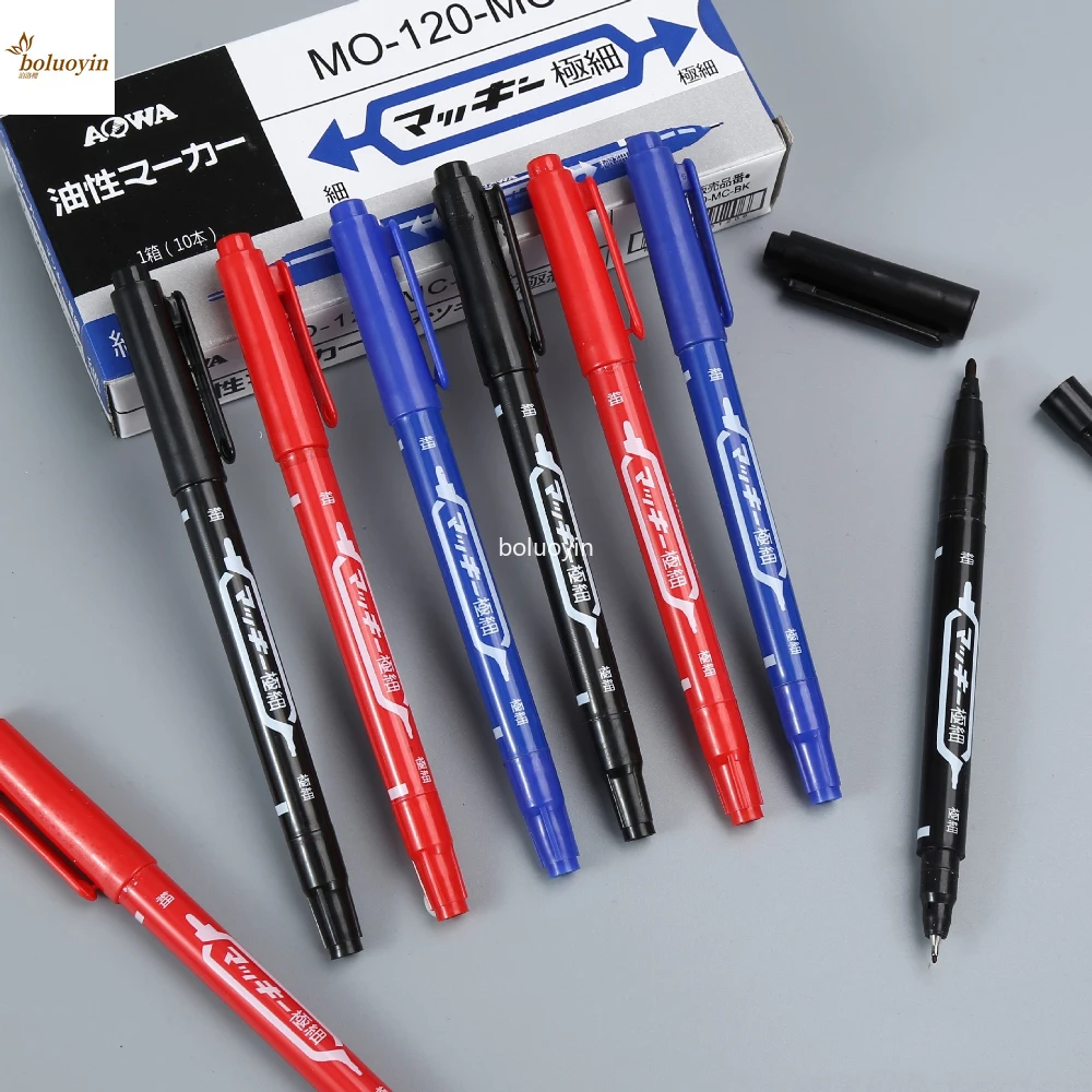 0.5mm Marker Pens Tattoo Skin Markers Scribe 1/3pcs Permanent Makeup Tattoo Supplies Large Capacity Ink Waterproof Marker Pen 2