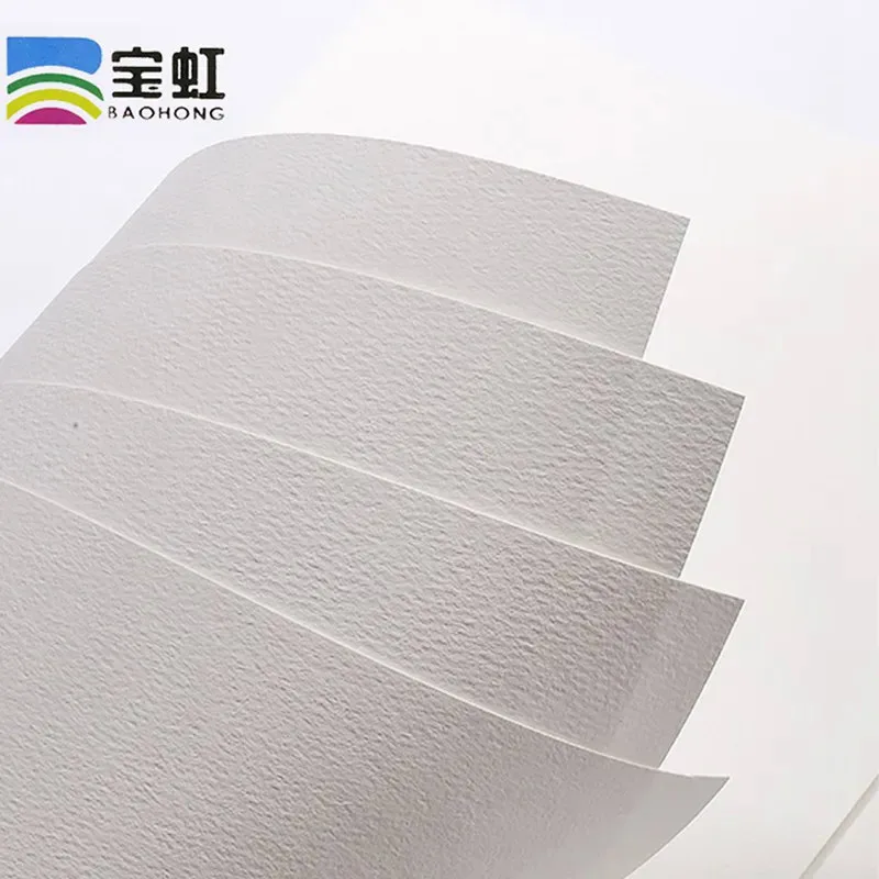 Baohong Watercolor Paper 100% Cotton 32K/16K/8K 300g 20 Sheetes Professional Water Color Paper  Acuarela Art Supplies 2