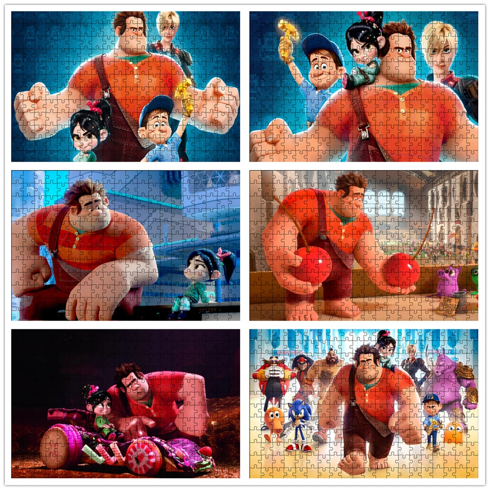

1000 Pieces Disney Anime Jigsaw Puzzles Wreck-It Ralph Children Educational Puzzle Toy for Kids/adults Christmas Halloween Gift