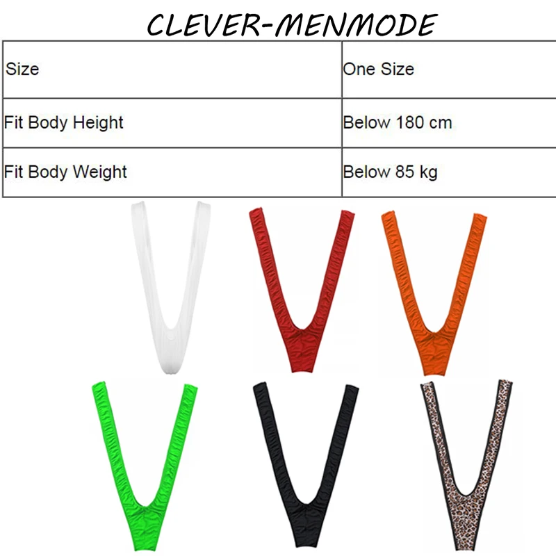 Sexy Men's Erotic Lingerie Swimsuit Straps Borat Mankini One-Piece V Sling Stretch Singlet Bodysuit Panties Stretch men underwear