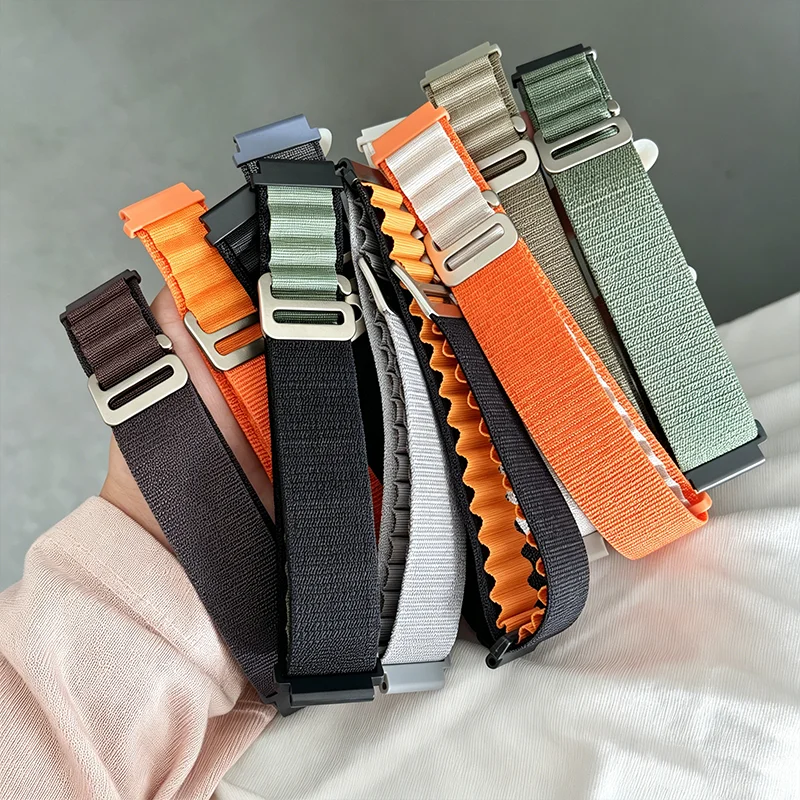 Alpine Loop Nylon Strap Watch Band - 22mm/20mm, Universal Fit