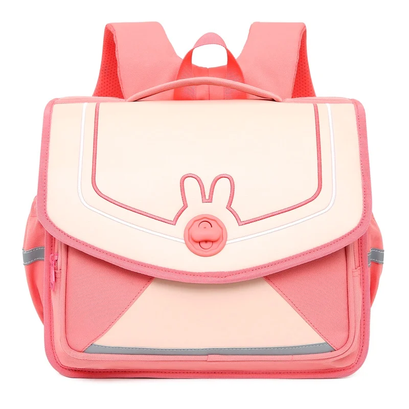Children Horizontal Simple Cute Rabbit Backpacks New Girls Boys Students British Style Large Capacity Schoolbags Drop Shipping