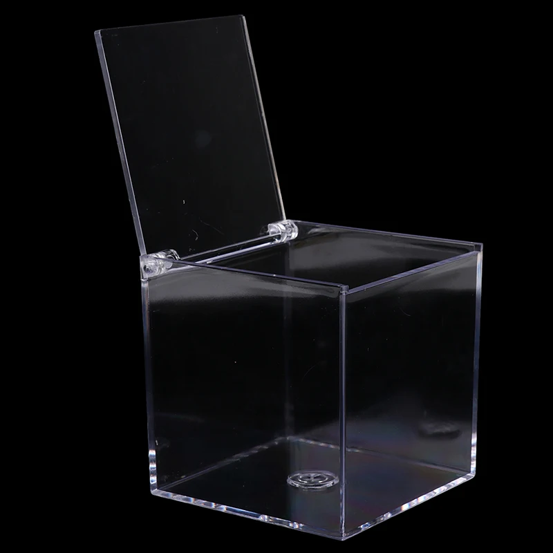 Coffee Storage Box 1pcs Acrylic Capsule Transparent Dustproof Case With Lid For Home Bar Office Restaurant