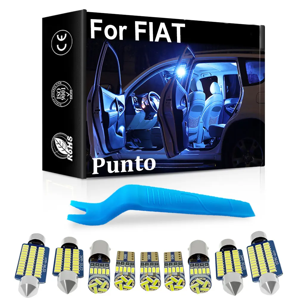 Car Canbus Interior Led Light Per Fiat Punto 199 Evo Grande Punto Accessori Auto Indoor Map Dome Trunk Vanity Mirror Lamp