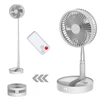 UNITEDTIME Desk and table fan, Foldable Fans Portable Travel Fan Battery Operated or USB Powered,Adjustable Height,My Foldaway 1