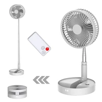 UNITEDTIME Desk and table fan, Foldable Fans Portable Travel Fan Battery Operated or USB Powered,Adjustable Height,My Foldaway 1