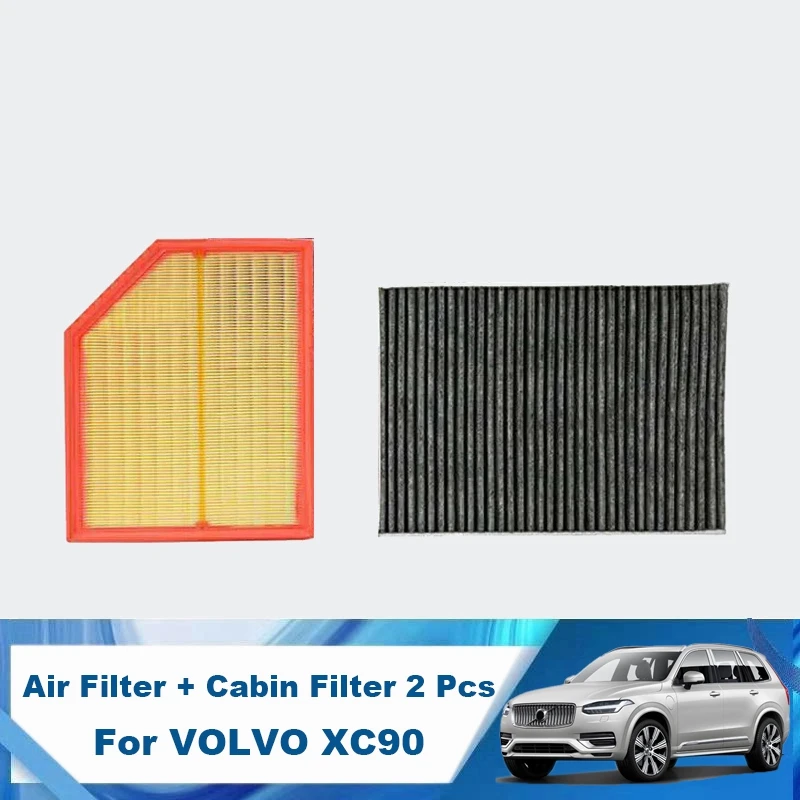 

Car Air Filter+Cabin Filter Set Car Accessories for VOLVO XC90 2Th 2014-2021 2.0 D4 D5 T5 T6 T8 31407748 31370089