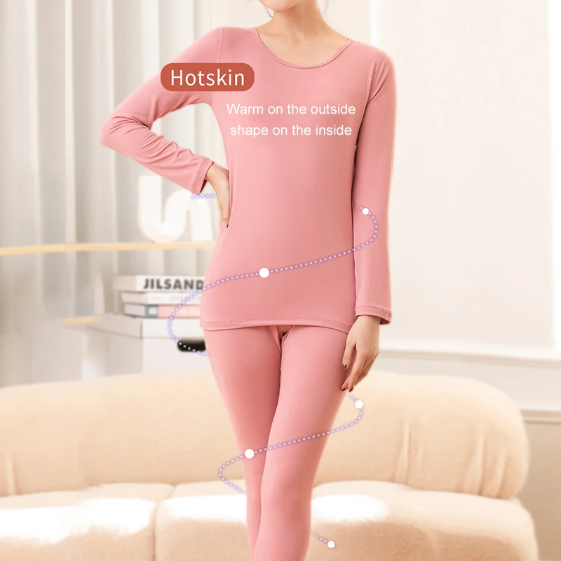 Women Long Johns Thermal Underwear Set Ultra-Soft Base Layer Pajama Set Cold Weather Winter Warm Top & Bottom Thermos