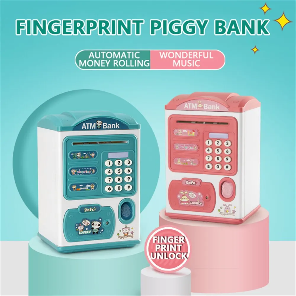 ElectronicBankSafeBoxMoneyBoxesForChildrenDigitalCoinsCashSavingSafeDepositLarge