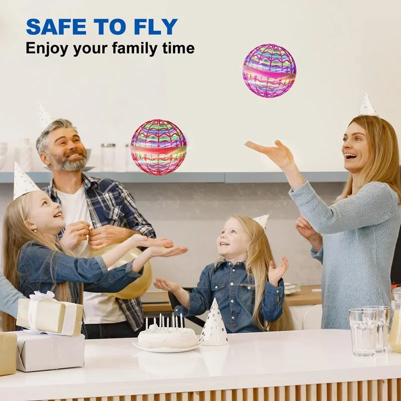Flying Ball Magic Ball Indoor/Outdoor Flying Rotating Drone Induction Gyroscope Christmas Children's Gift Stress Relieving Toy 6