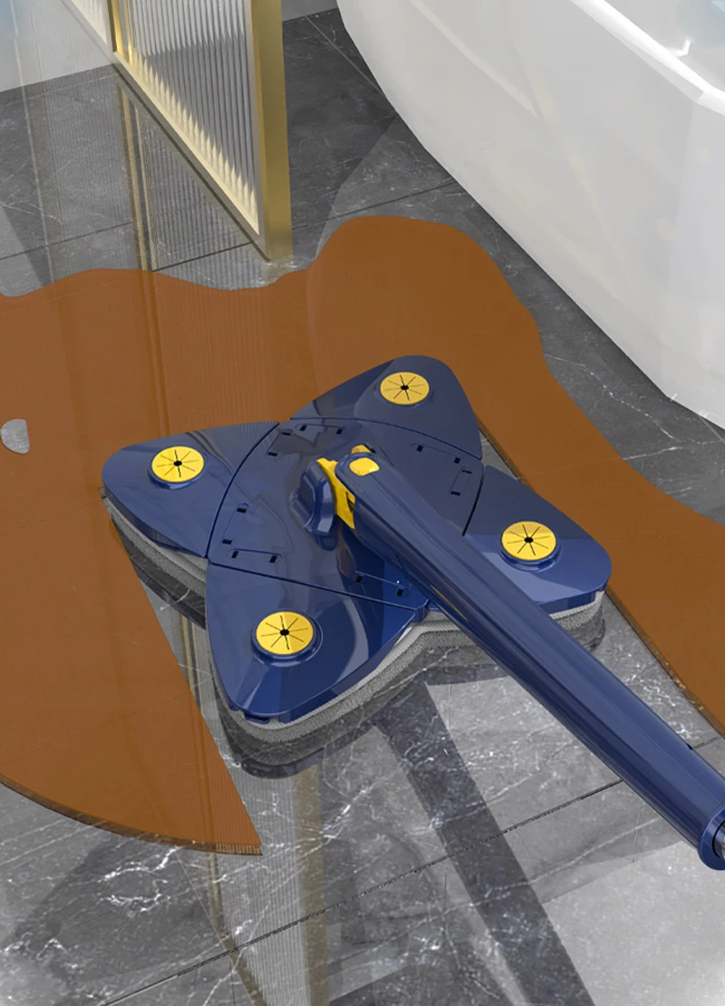 Mini Balai-serpillière Pliable Auto-essoreur - Éponge Lavable - Pour Cuisine, Salle De Bain, Vitres, Voiture - Nettoyage Rapide Et Sec/humide