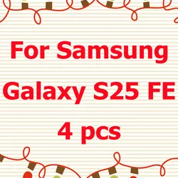 4 - Pack Premium Screen Protectors - High - Definition Tempered Glass for Tempered Glass Film (For Galaxy S25 FE)
