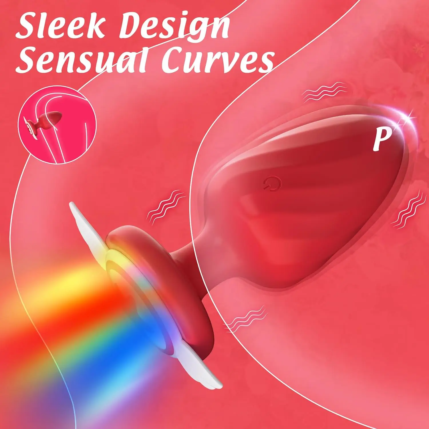 Anal Vibrator with Led Light for Men and Women Wireless Remote Control Sex Toys Prostate Massager Anal Plug Sex Toys for Adults 3