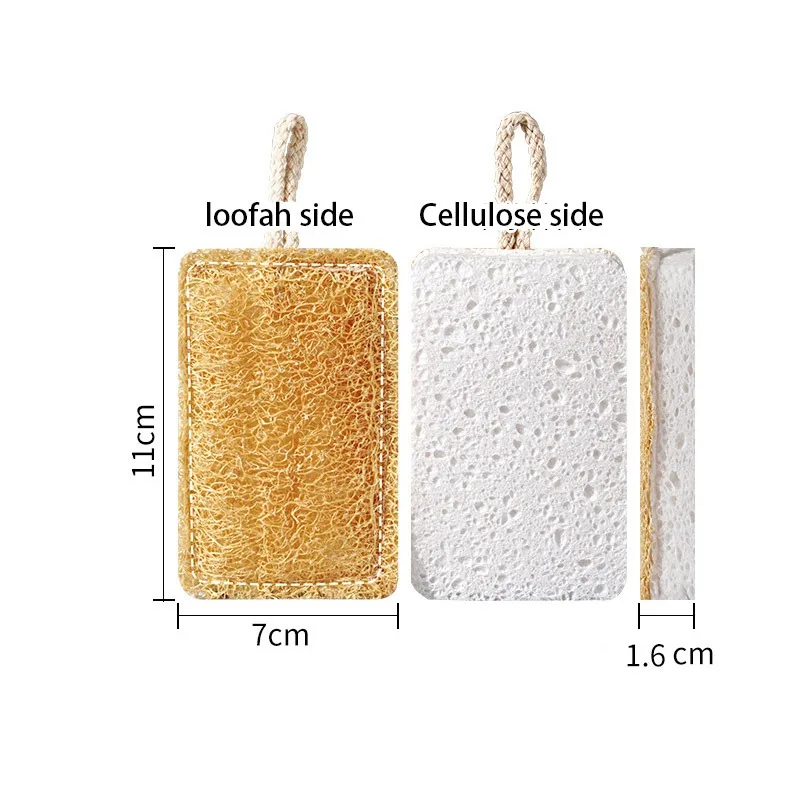 Eco-Friendly Natural Luffa Scrubber Sponge for Easy Dishwashing and Kitchen Cleaning