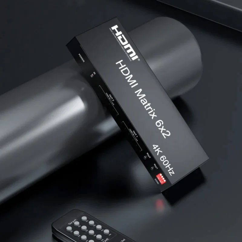 4k 60Hz 6x2 HDMI Matrix Switch 4x2 HDMI Matrix Splitter Dual Display ...