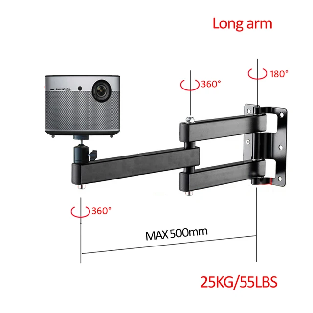 Proyector de video de montaje universal  Soporte de montaje en pared para  proyector-Lcd-123l-pr-Aliexpress