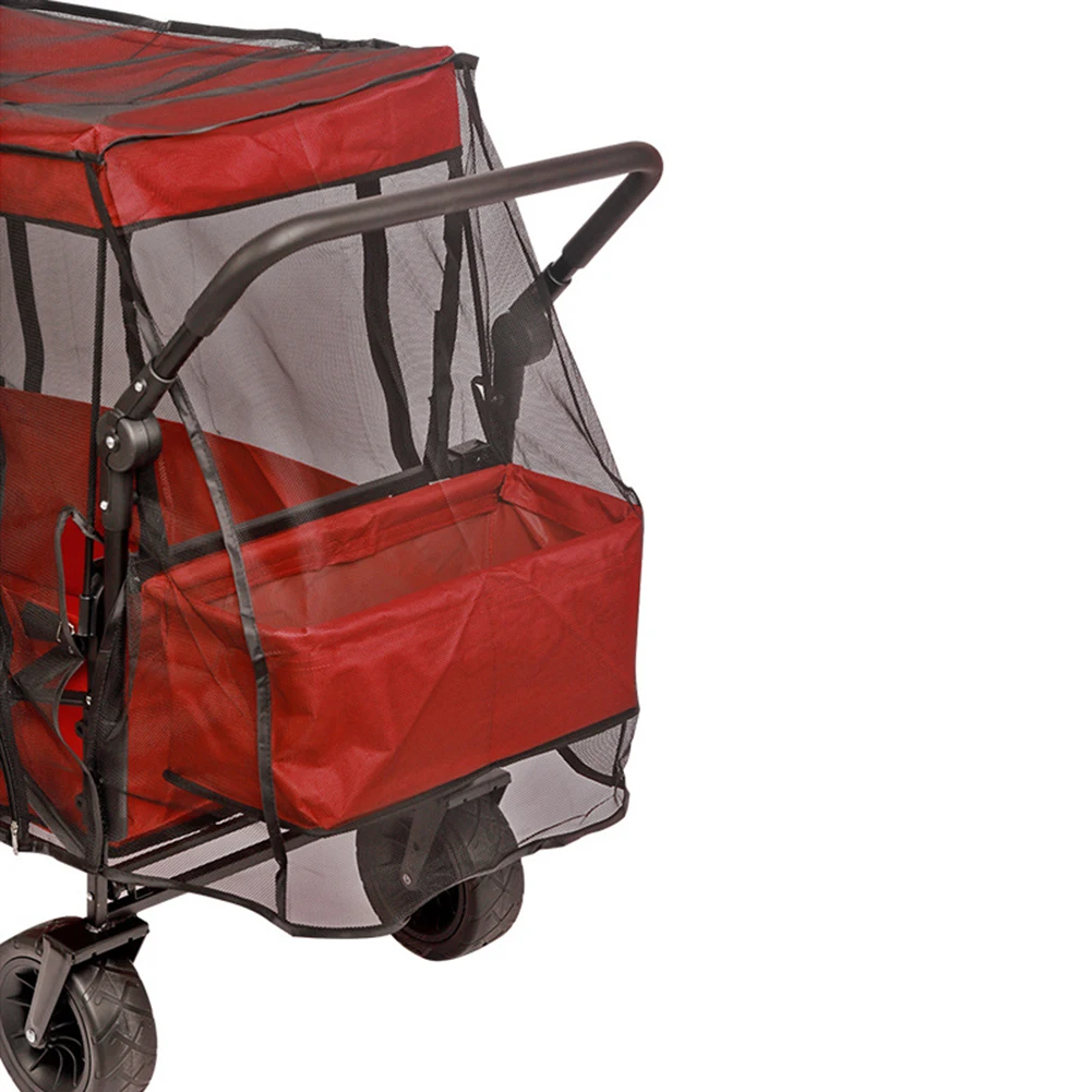 1 Net Cover Bug Mesh Net Cover For Beach Folding Stroller Wagon Cart Accessories Outdoor Camping Hiking Picnic Equipment