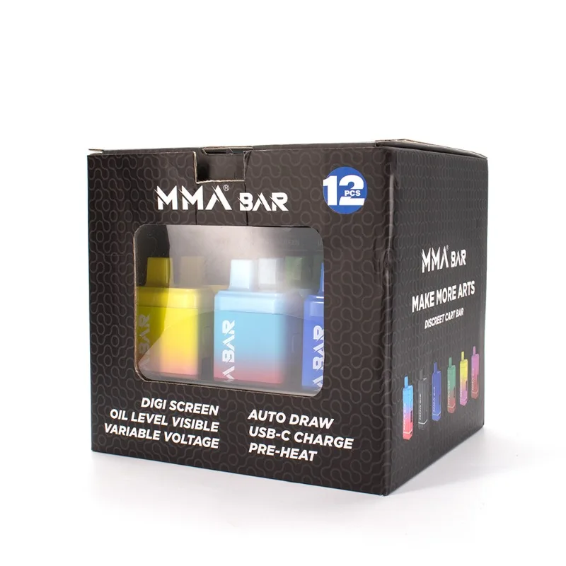 Mmabar wiederauf ladbarer vape mod mit bildschirm variabler spannung 650mah vorheizen vv gewinde batterie für dicke öl patronen wagen_S14a6afc475b74cd3bf0aebefaffcc14cc