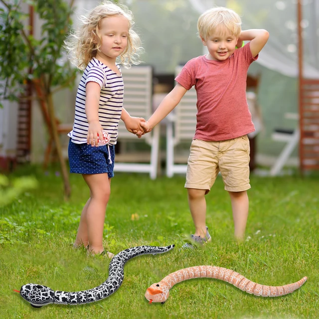 RC Animal Infrared Remote Control Snake with Egg Rattlesnake Kids Electric Toy Trick Mischief Toys Children Funny Novelty Gift 2
